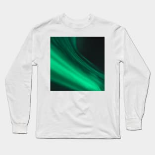 Beautiful Northern Lights Aurora Over The Night Sky in Iceland Long Sleeve T-Shirt